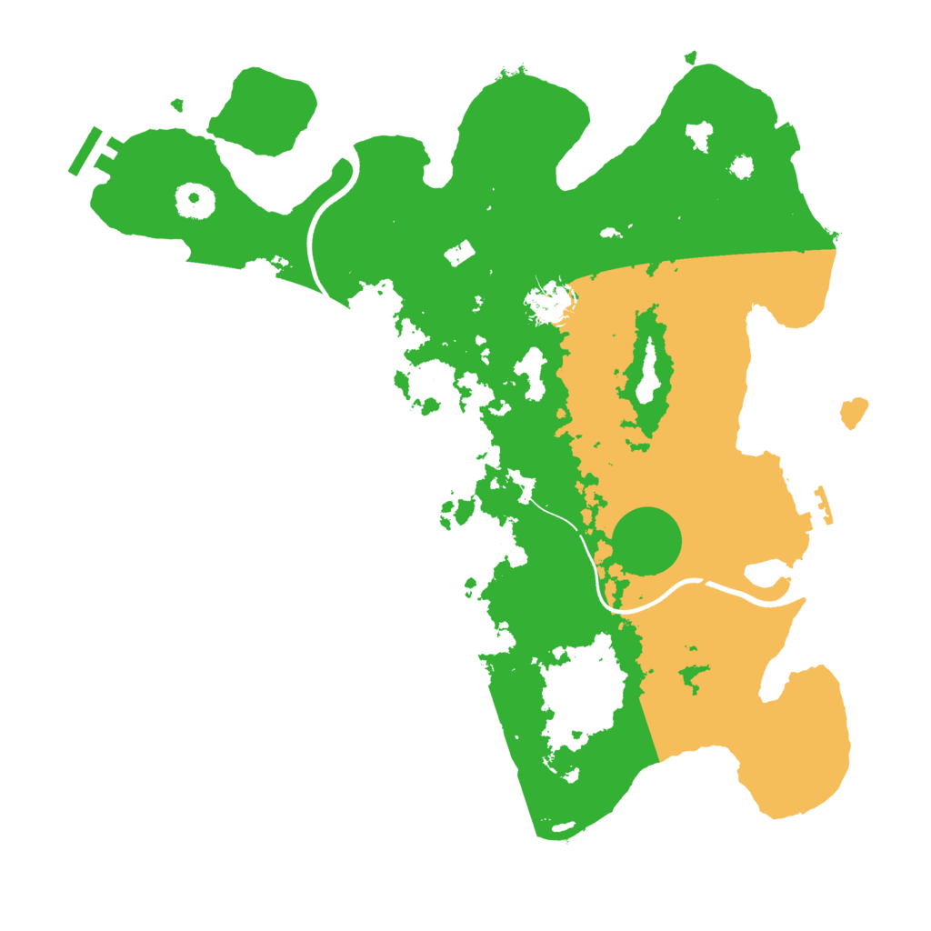 Biome Rust Map: Procedural Map, Size: 3600, Seed: 95