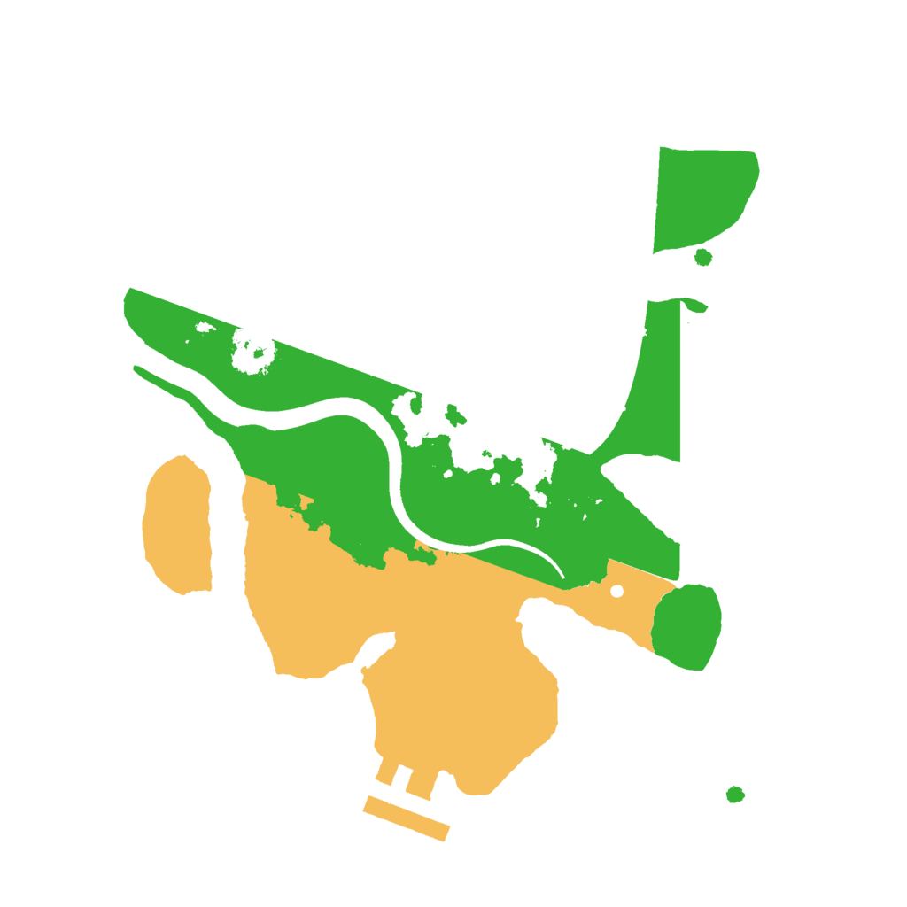 Biome Rust Map: Procedural Map, Size: 2100, Seed: 764343837