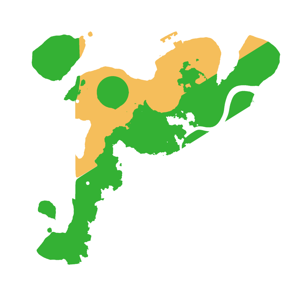 Biome Rust Map: Procedural Map, Size: 2500, Seed: 74051318