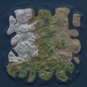 Thumbnail Rust Map: Procedural Map, Size: 3800, Seed: 36937703, 18 Monuments