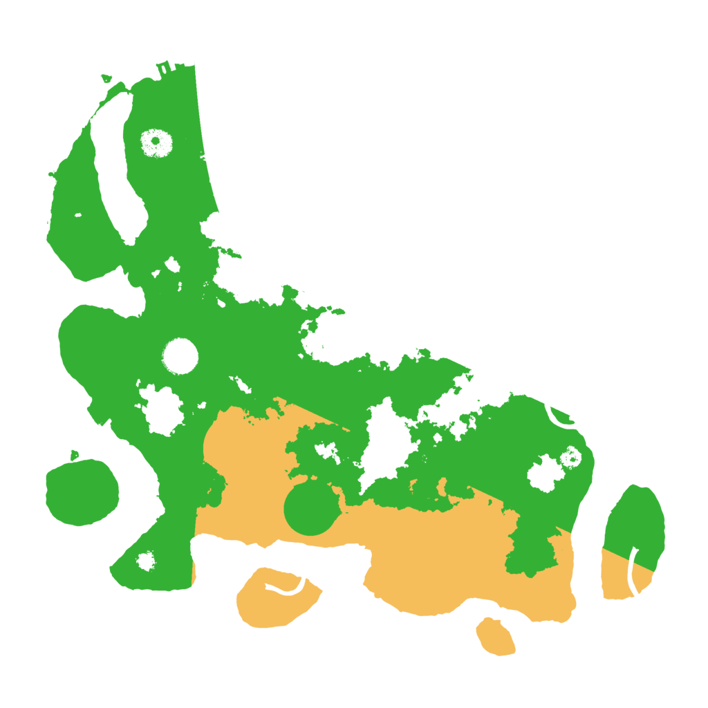 Biome Rust Map: Procedural Map, Size: 3500, Seed: 5887621