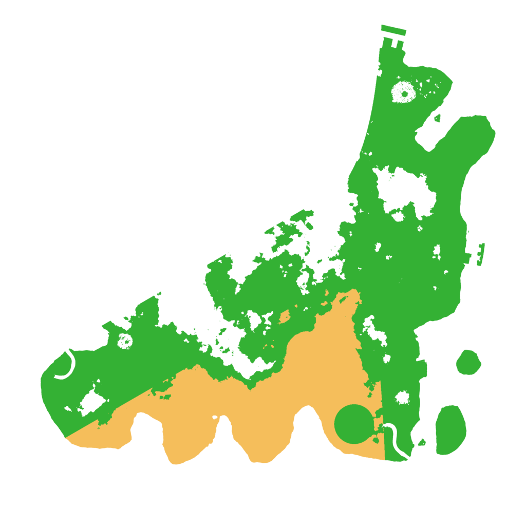 Biome Rust Map: Procedural Map, Size: 3500, Seed: 1306