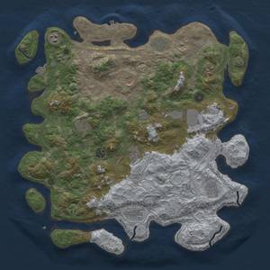 Thumbnail Rust Map: Procedural Map, Size: 4250, Seed: 84, 18 Monuments