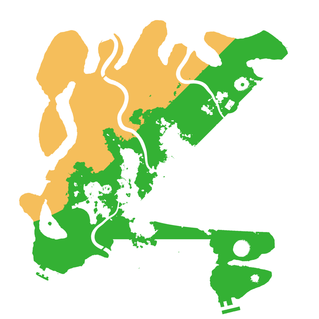Biome Rust Map: Procedural Map, Size: 3500, Seed: 186074872