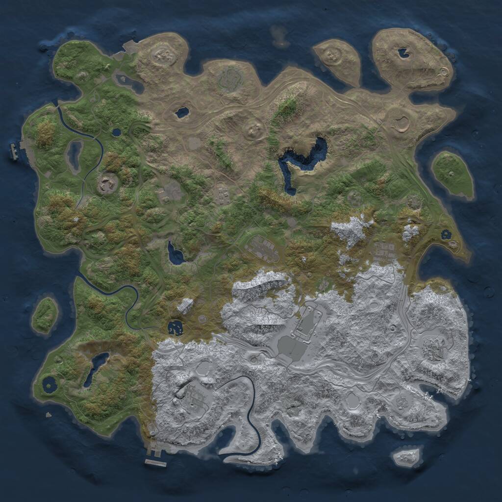 Rust Map: Procedural Map, Size: 4750, Seed: 510, 17 Monuments