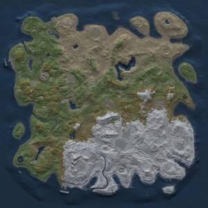 Thumbnail Rust Map: Procedural Map, Size: 4750, Seed: 510, 17 Monuments