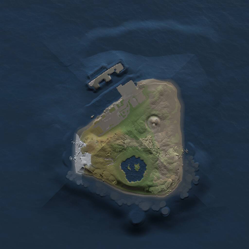 Rust Map: Procedural Map, Size: 1000, Seed: 283887333, 2 Monuments