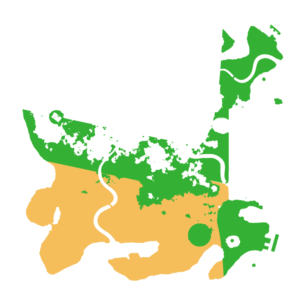 Biome Rust Map: Procedural Map, Size: 3500, Seed: 799395461