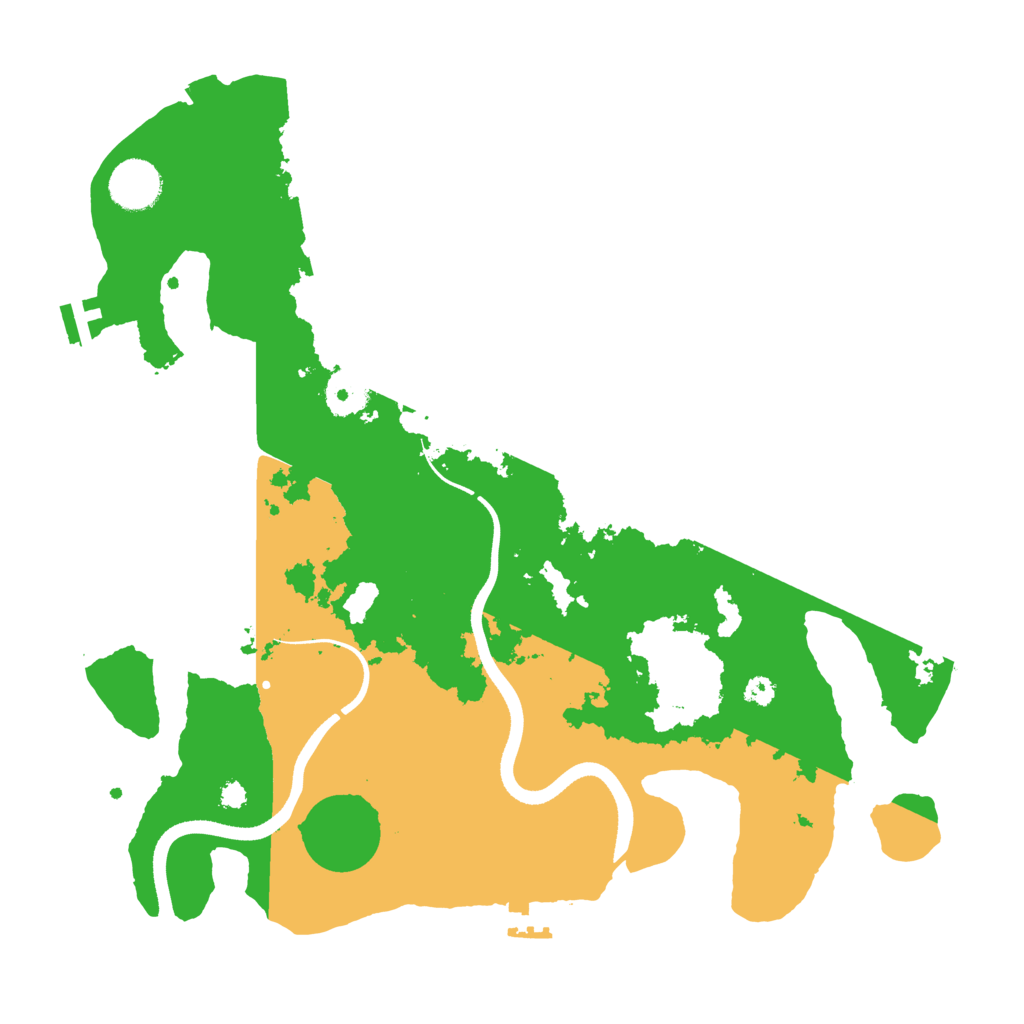 Biome Rust Map: Procedural Map, Size: 3500, Seed: 322954374