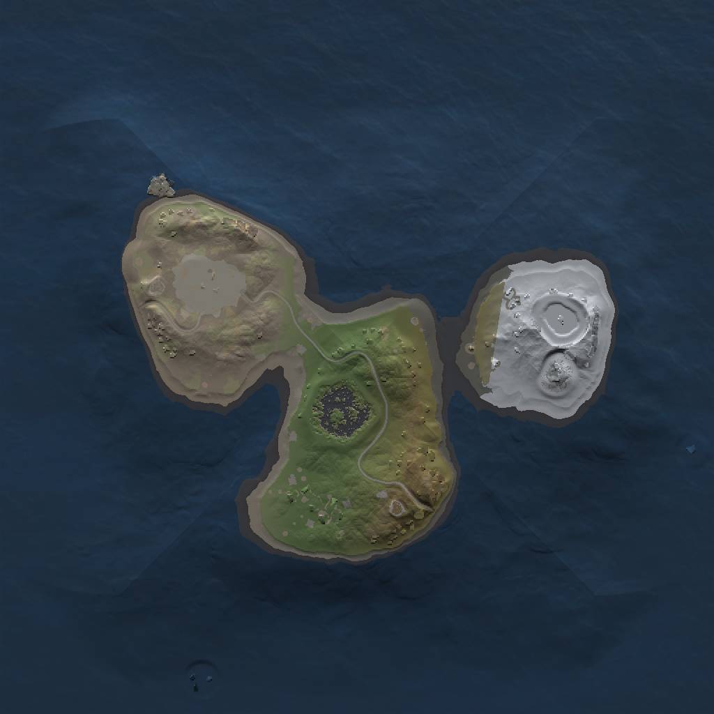 Rust Map: Procedural Map, Size: 1453, Seed: 1702192917, 3 Monuments