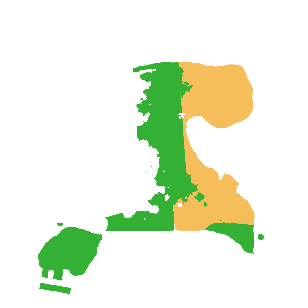 Biome Rust Map: Procedural Map, Size: 2000, Seed: 1441241091