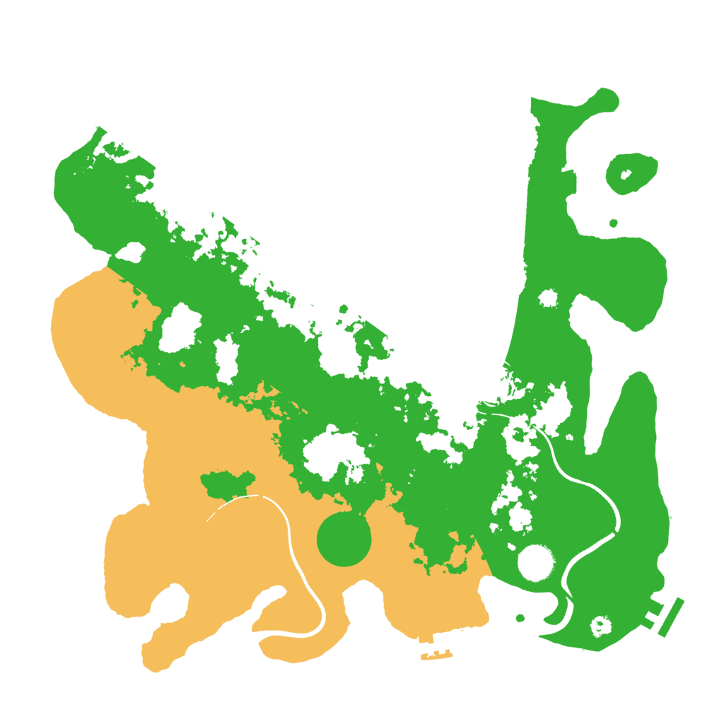 Biome Rust Map: Procedural Map, Size: 3500, Seed: 1415860316