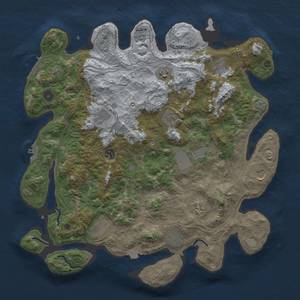 Thumbnail Rust Map: Procedural Map, Size: 4250, Seed: 916748600, 19 Monuments