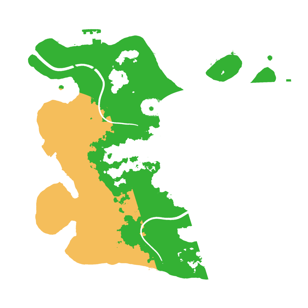 Biome Rust Map: Procedural Map, Size: 2500, Seed: 1930583597