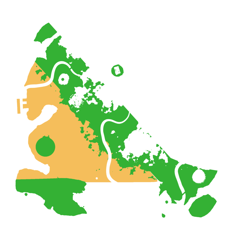 Biome Rust Map: Procedural Map, Size: 3300, Seed: 86278022