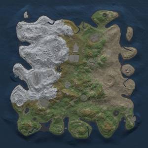 Thumbnail Rust Map: Procedural Map, Size: 3750, Seed: 979309, 16 Monuments