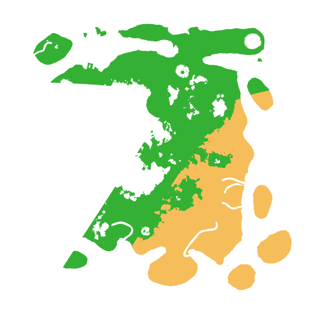 Biome Rust Map: Procedural Map, Size: 3500, Seed: 2039684235