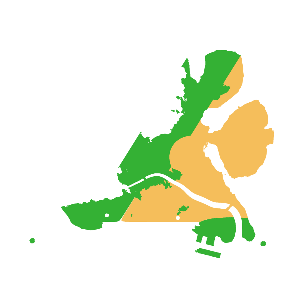 Biome Rust Map: Procedural Map, Size: 2200, Seed: 11242