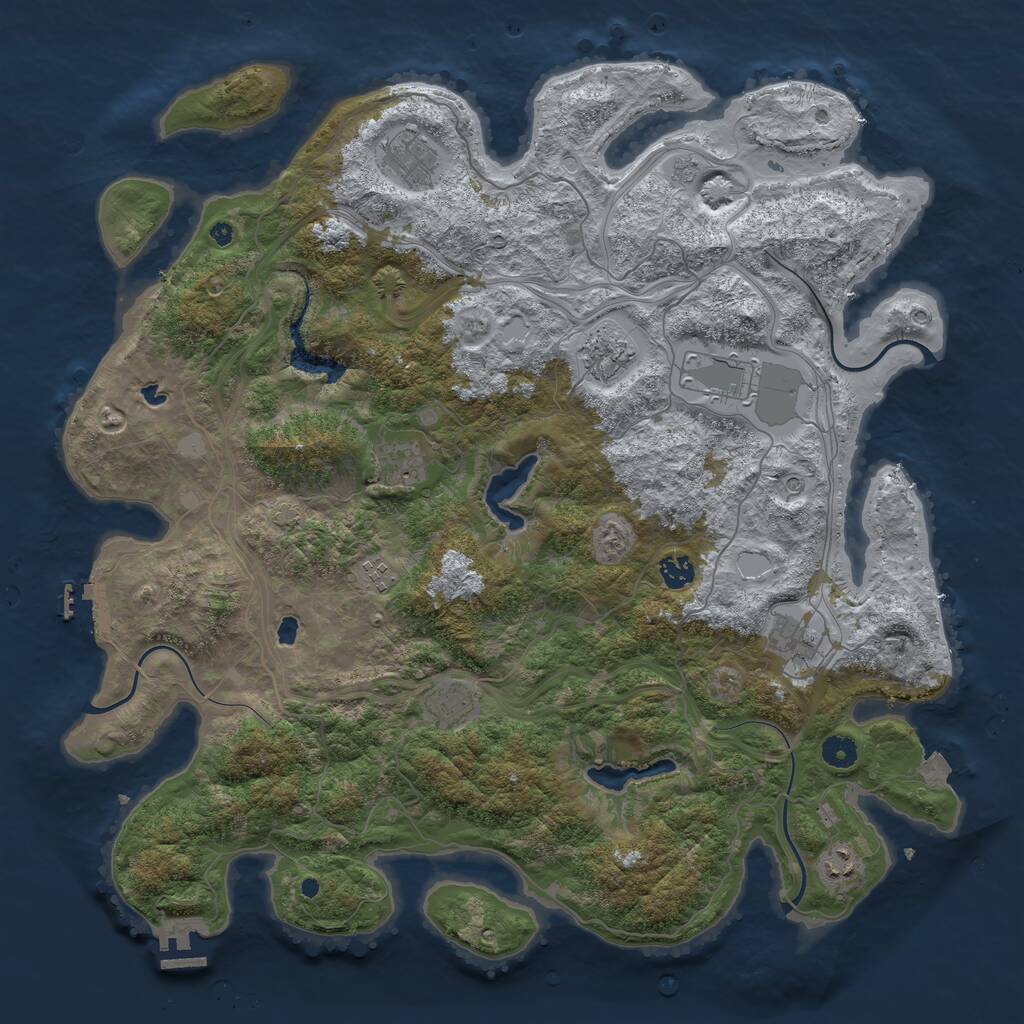 Rust Map: Procedural Map, Size: 4500, Seed: 1982002524, 15 Monuments