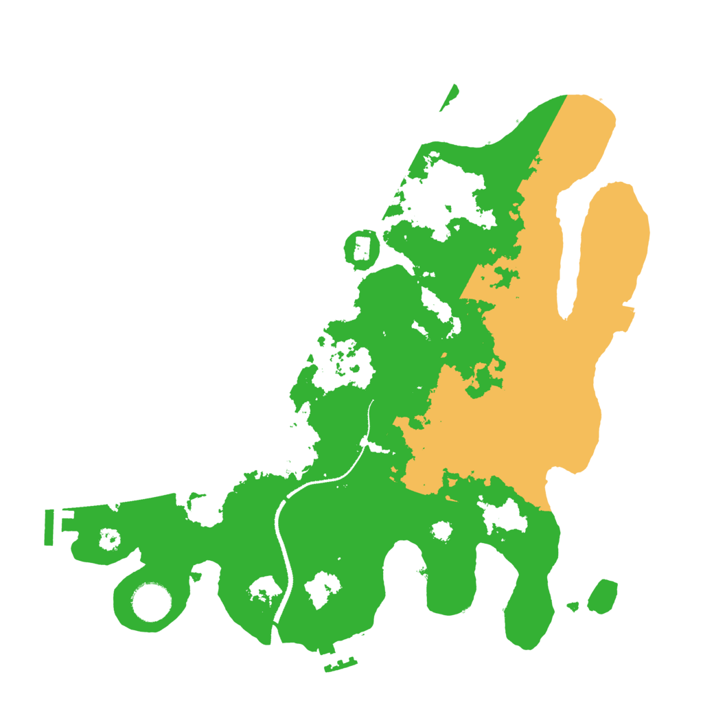 Biome Rust Map: Procedural Map, Size: 3200, Seed: 3588