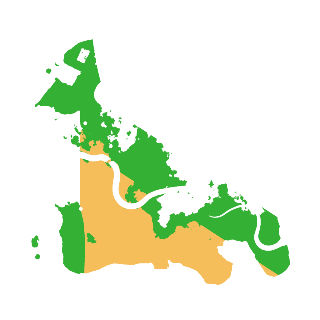 Biome Rust Map: Procedural Map, Size: 2500, Seed: 1255