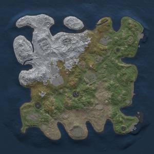 Thumbnail Rust Map: Procedural Map, Size: 3500, Seed: 134518740, 16 Monuments