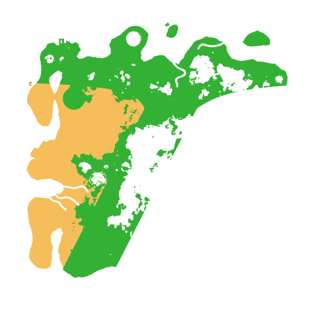 Biome Rust Map: Procedural Map, Size: 3700, Seed: 20904988