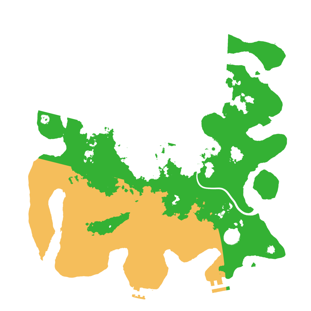 Biome Rust Map: Procedural Map, Size: 3500, Seed: 88463