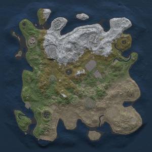 Thumbnail Rust Map: Procedural Map, Size: 3500, Seed: 998103, 15 Monuments