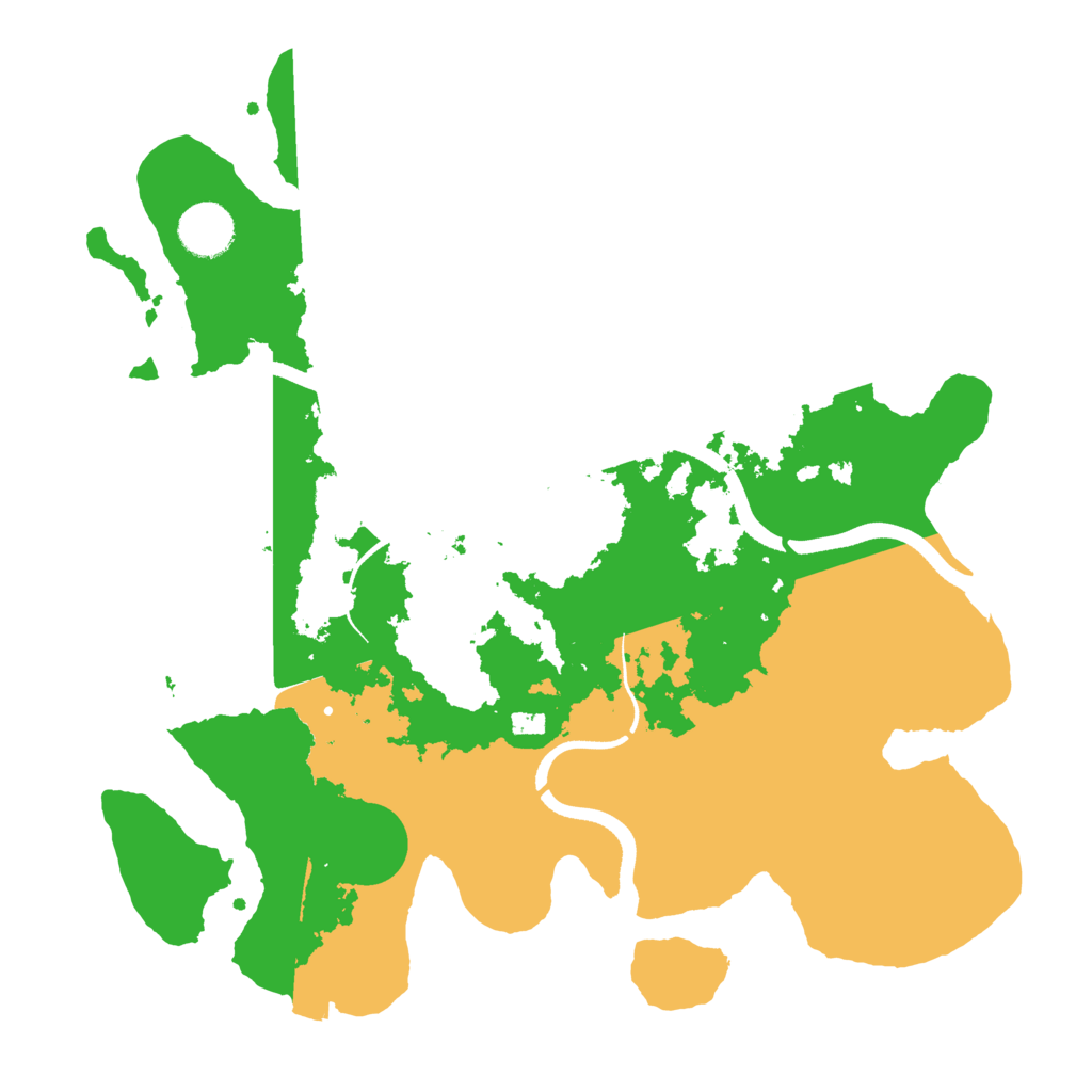 Biome Rust Map: Procedural Map, Size: 3500, Seed: 998103
