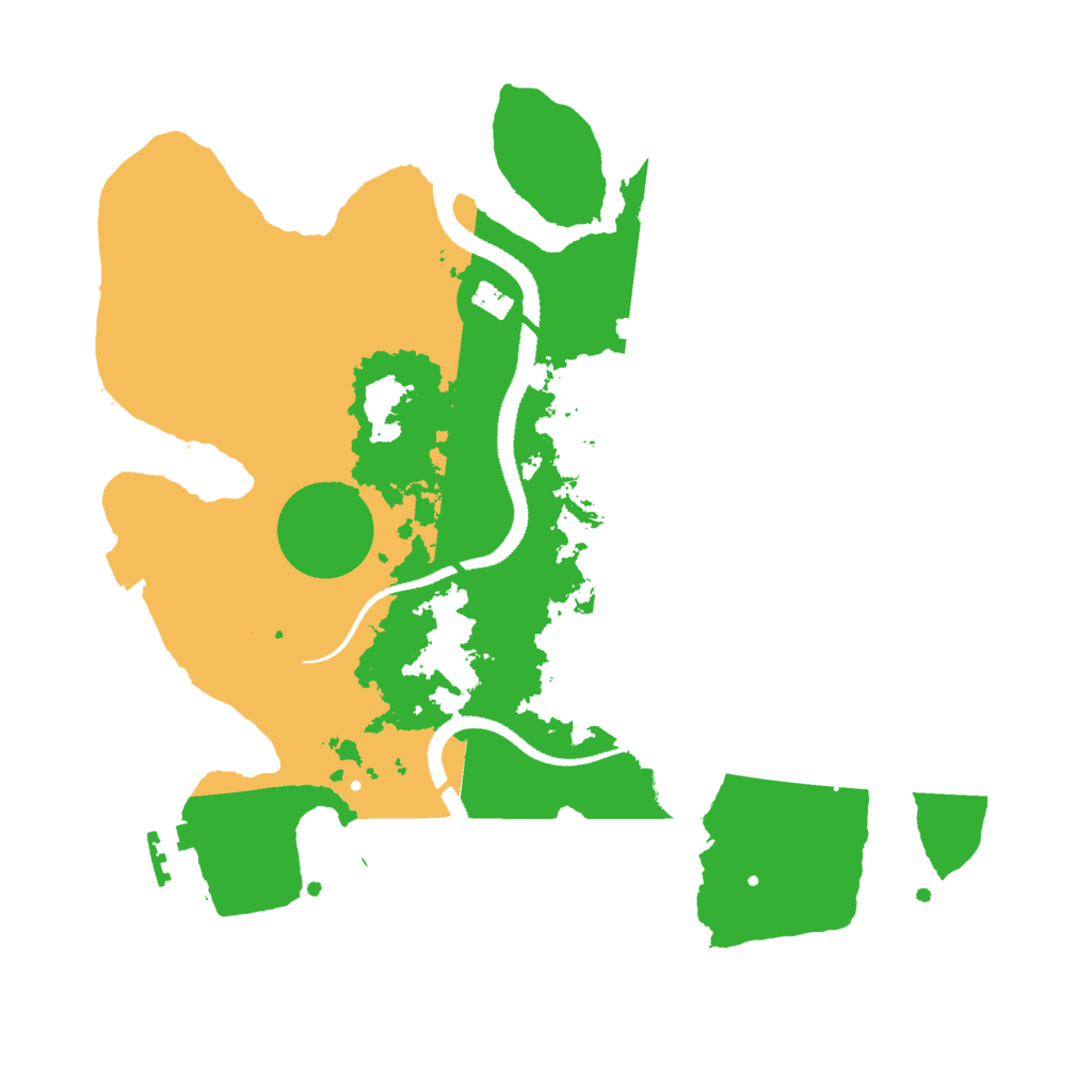 Biome Rust Map: Procedural Map, Size: 3000, Seed: 2090