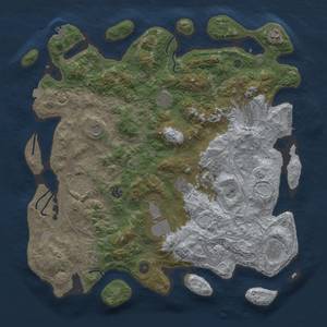 Thumbnail Rust Map: Procedural Map, Size: 4500, Seed: 177, 19 Monuments