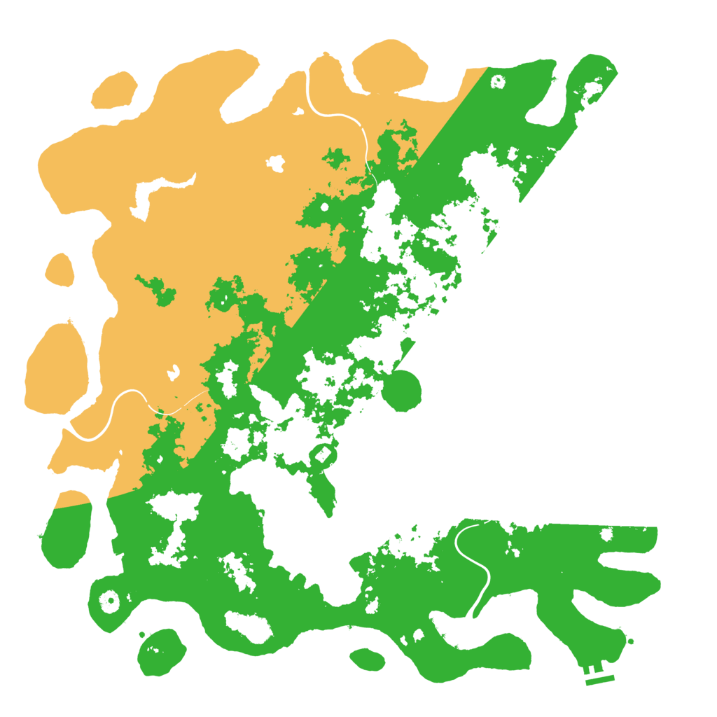 Biome Rust Map: Procedural Map, Size: 5000, Seed: 1594782061