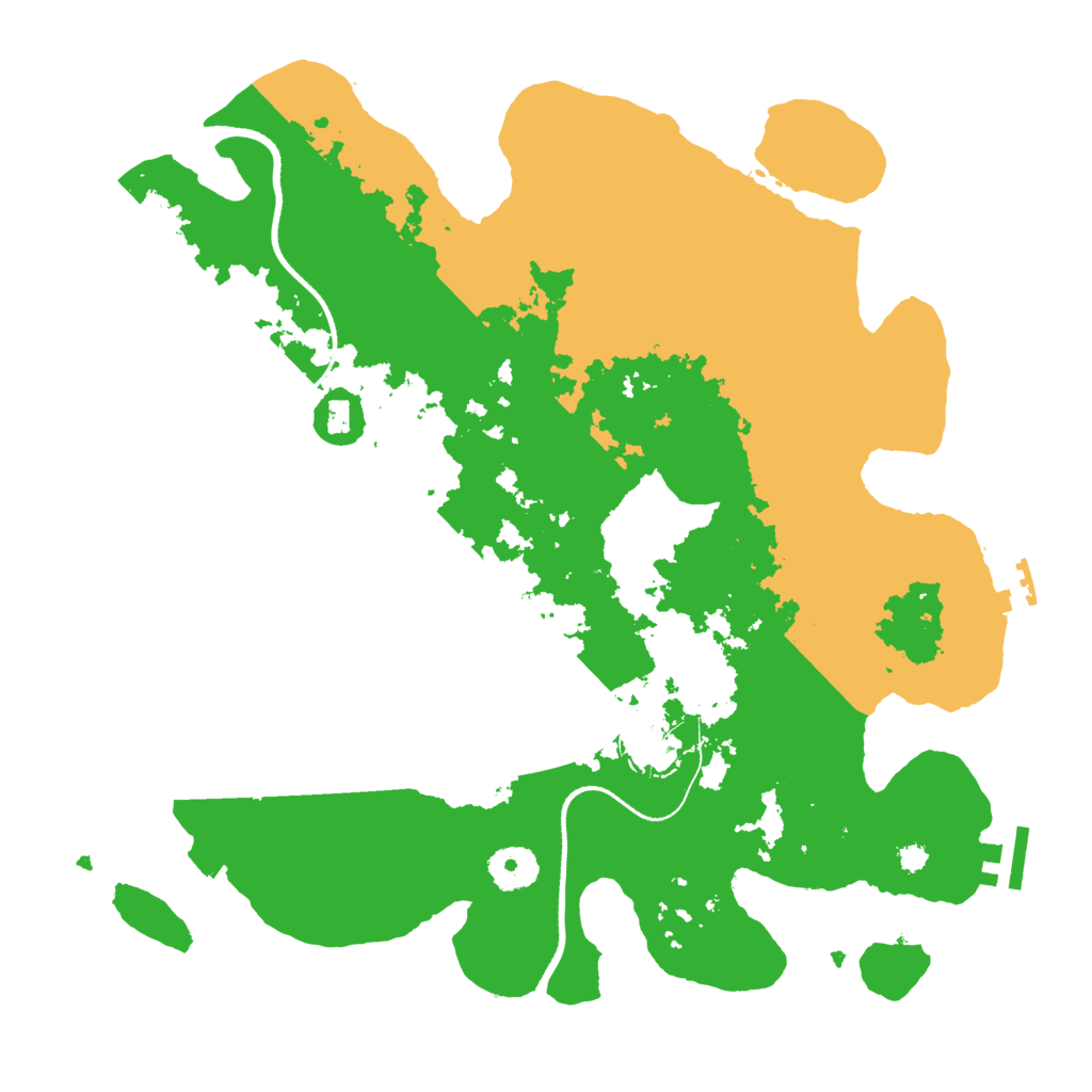 Biome Rust Map: Procedural Map, Size: 3500, Seed: 1878308447