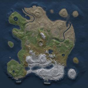 Thumbnail Rust Map: Procedural Map, Size: 3000, Seed: 413579999, 10 Monuments