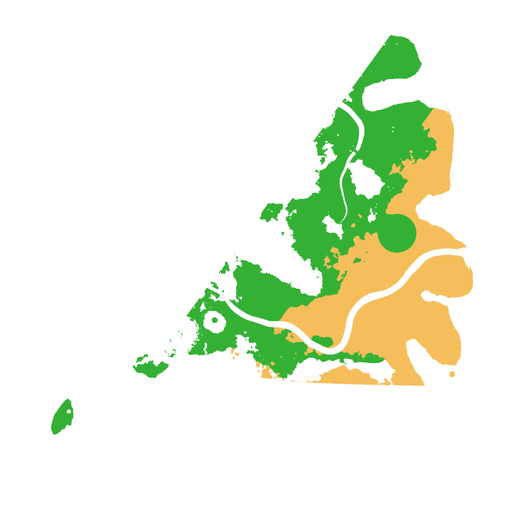 Biome Rust Map: Procedural Map, Size: 3550, Seed: 11153