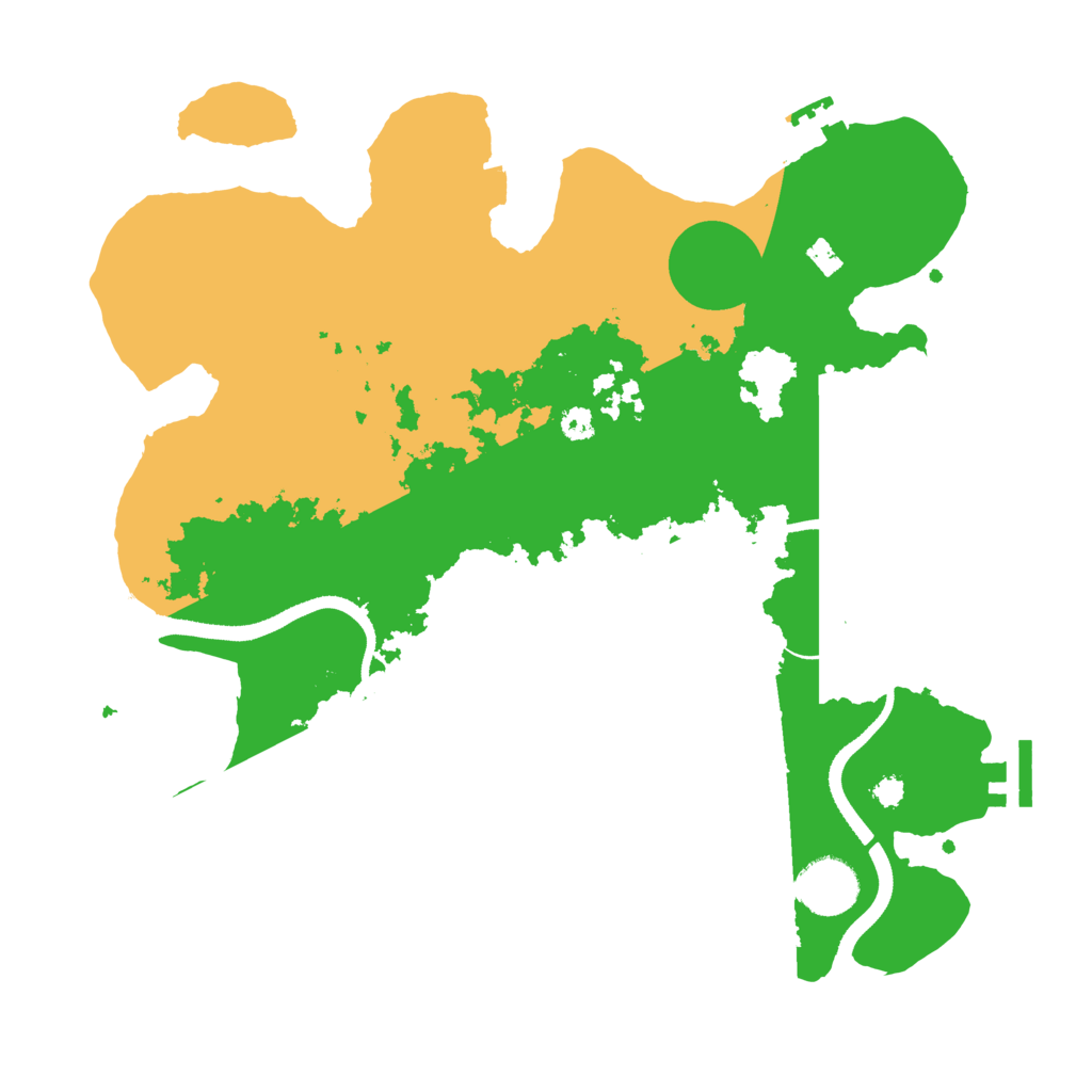 Biome Rust Map: Procedural Map, Size: 3300, Seed: 208579925