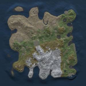 Thumbnail Rust Map: Procedural Map, Size: 3300, Seed: 208579925, 16 Monuments