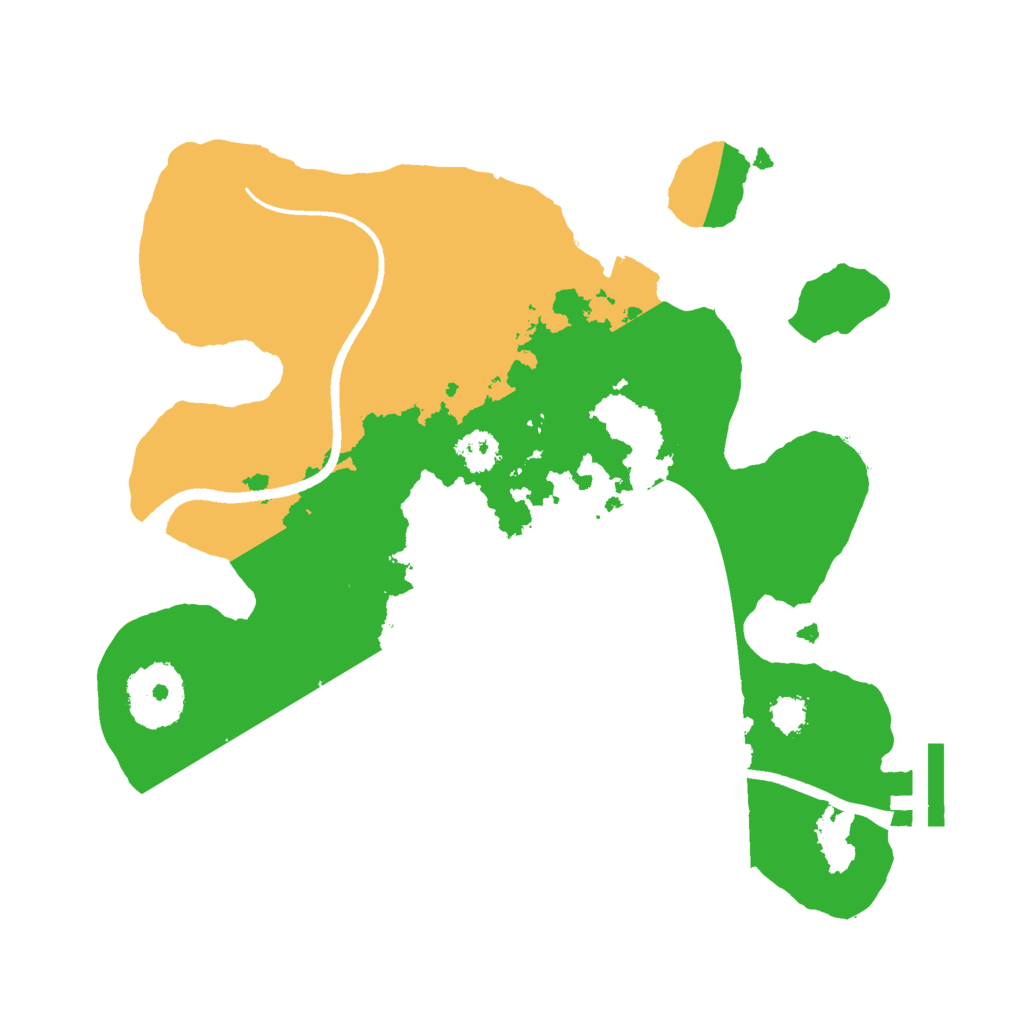 Biome Rust Map: Procedural Map, Size: 2500, Seed: 1582799261