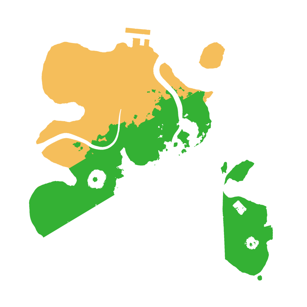 Biome Rust Map: Procedural Map, Size: 2500, Seed: 1582799261