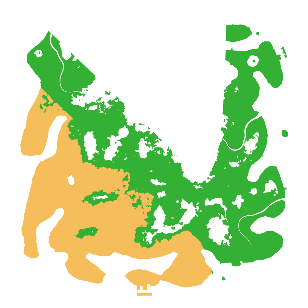 Biome Rust Map: Procedural Map, Size: 4100, Seed: 44442