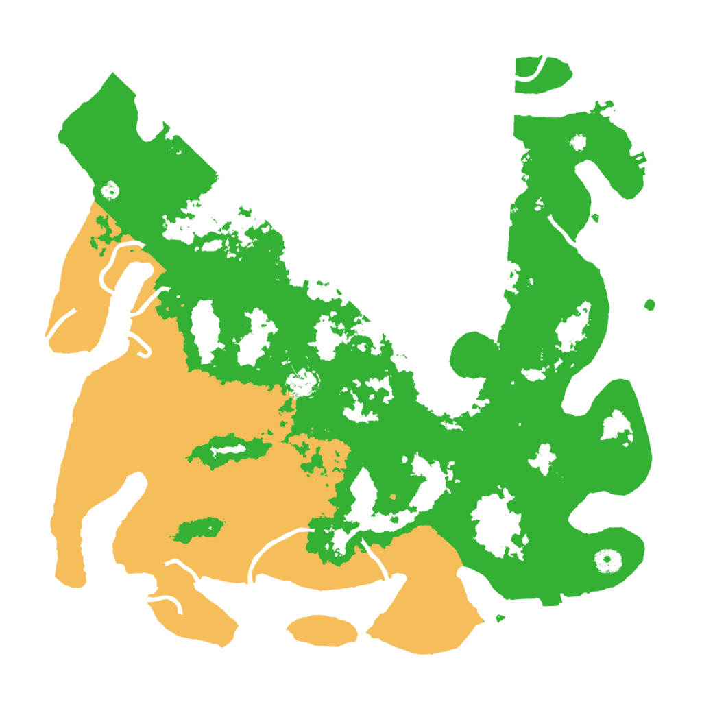 Biome Rust Map: Procedural Map, Size: 4100, Seed: 44442