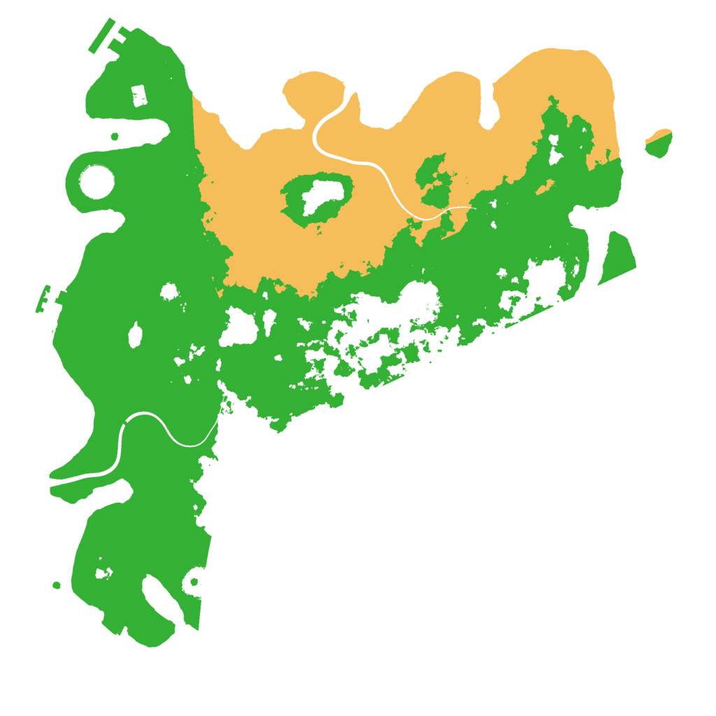 Biome Rust Map: Procedural Map, Size: 3700, Seed: 26849259