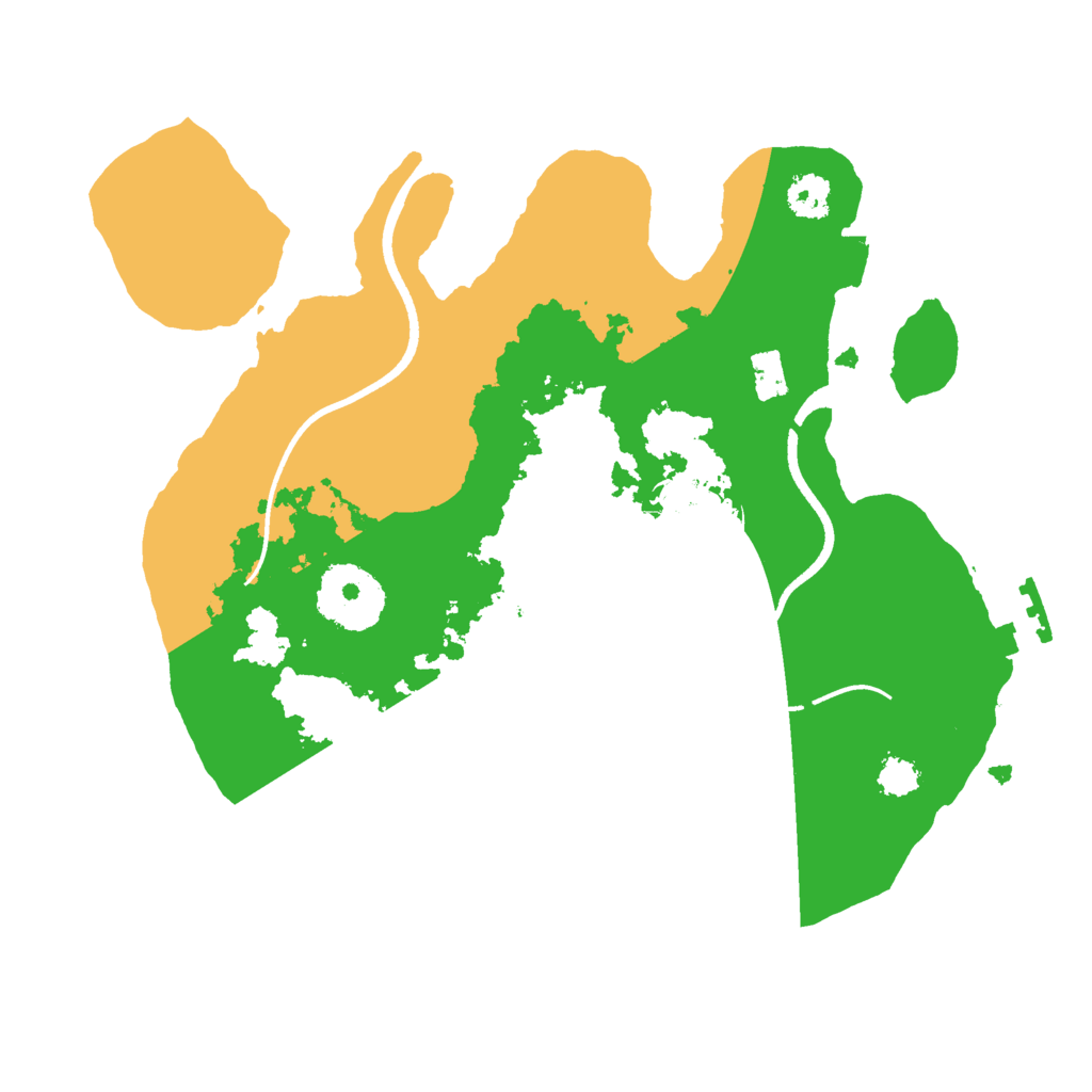 Biome Rust Map: Procedural Map, Size: 2500, Seed: 4412341