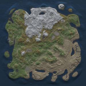 Thumbnail Rust Map: Procedural Map, Size: 4400, Seed: 9524982, 19 Monuments