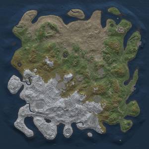 Thumbnail Rust Map: Procedural Map, Size: 4500, Seed: 1348658028, 18 Monuments