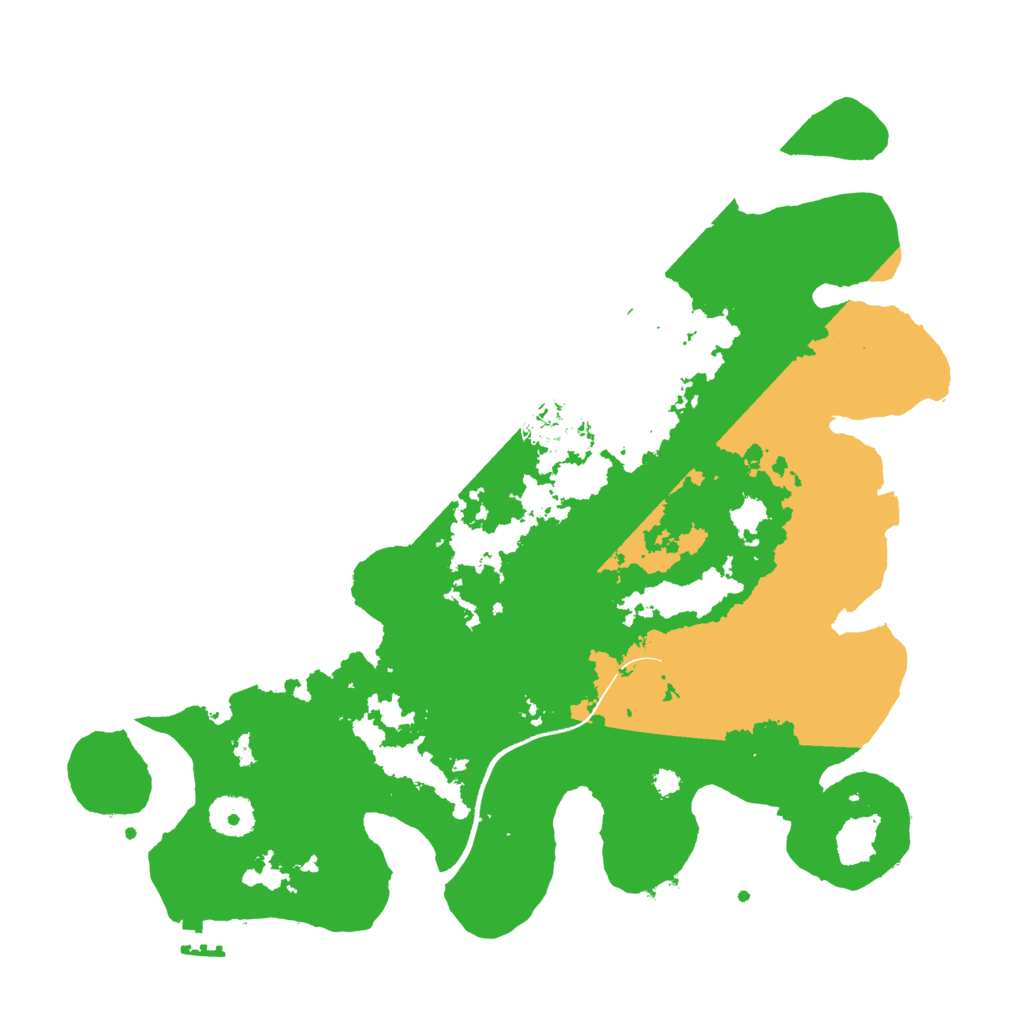 Biome Rust Map: Procedural Map, Size: 3500, Seed: 20240607