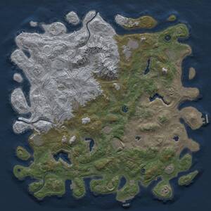 Thumbnail Rust Map: Procedural Map, Size: 5000, Seed: 944432958, 15 Monuments