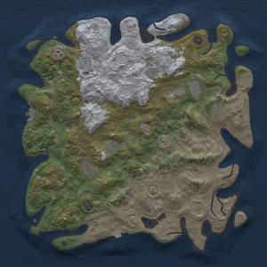 Thumbnail Rust Map: Procedural Map, Size: 4500, Seed: 1691096011, 18 Monuments