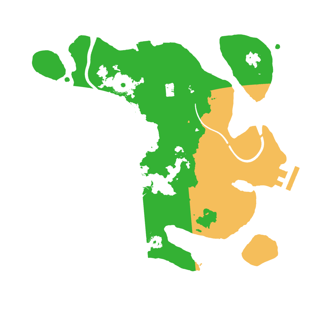 Biome Rust Map: Procedural Map, Size: 2500, Seed: 175993954